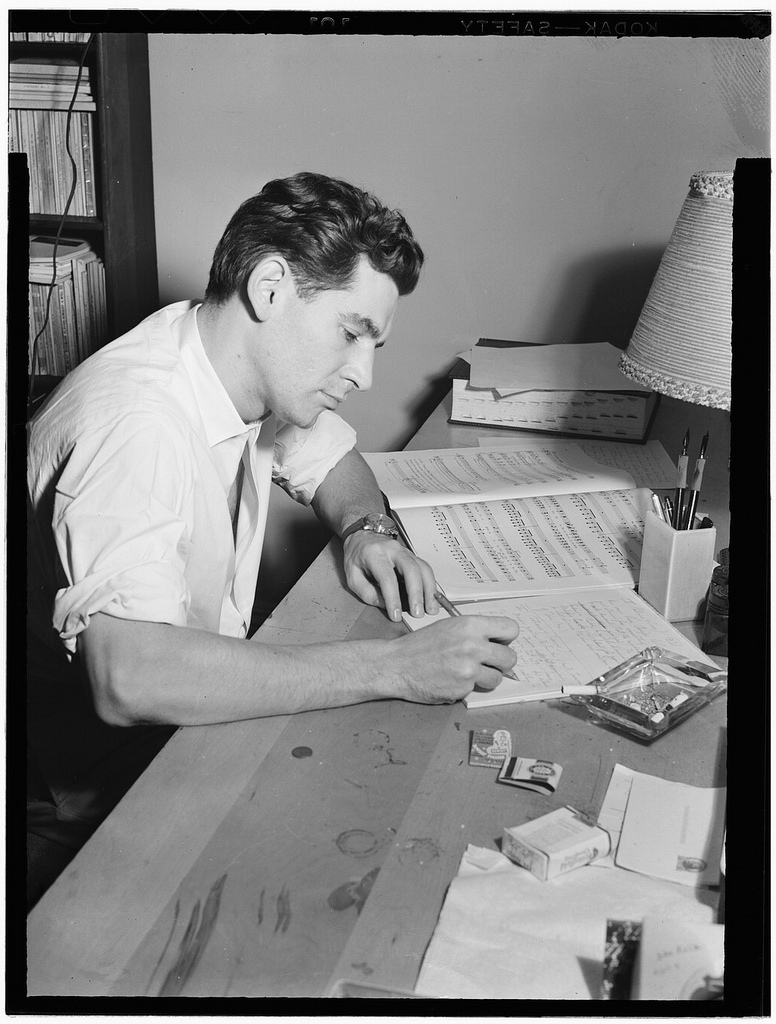 [Portrait of Leonard Bernstein in his apartment, New York, N.Y., between 1946 and 1948] (LOC)